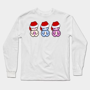 Three Chibis (Christmas) Long Sleeve T-Shirt